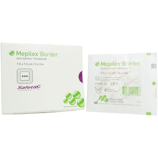 Mepilex Border 295200 | 3 x 3 Inch by Molnlycke Box of 5
